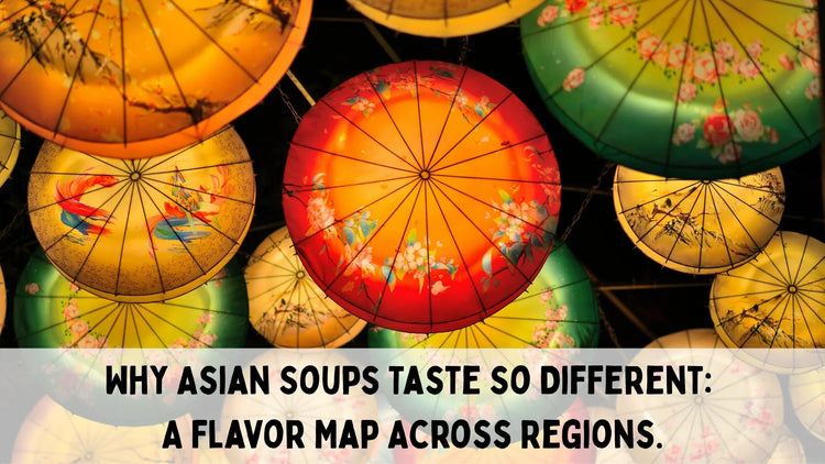 asian umbrellas with glowing with light to showcase the different asian cultures