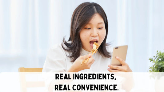 Freeze dried meal cubes representing the future of healthy eating