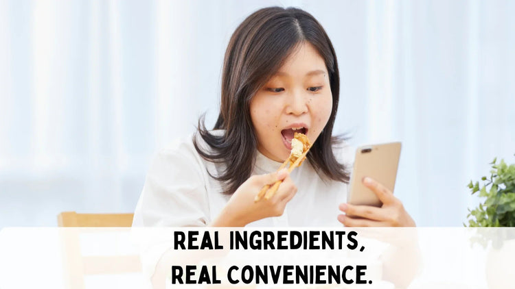 Freeze dried meal cubes representing the future of healthy eating