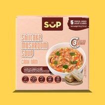 Sup Shiitake Mushroom Soup freeze-dried cubes vegan gluten-free dairy egg free, ready in 3 minutes
